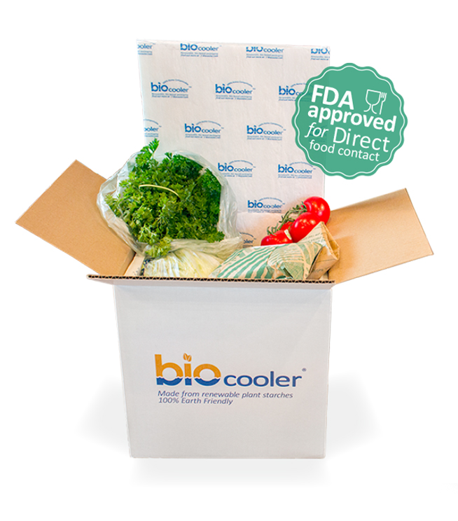 Biocooler compostable cold chain biobased packaging